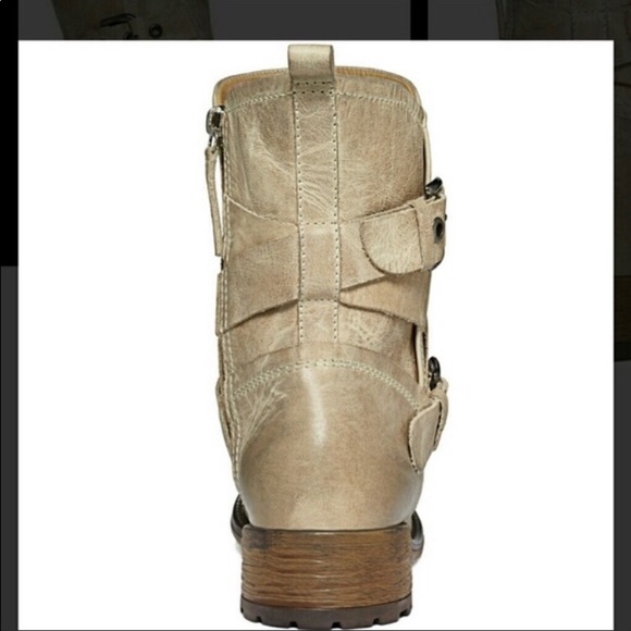 Guess Tan/Camel Leather Strappy Boots 👢 - Picture 4 of 8